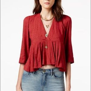 Free People Pleats On Me Top